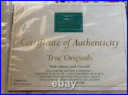 D23-09WDCCWalt and OswaldStatueTRUE ORIGINALSLimited Edition 1500/1-400NIB