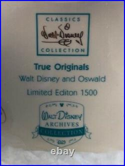 D23-09WDCCWalt and OswaldStatueTRUE ORIGINALSLimited Edition 1500/1-400NIB