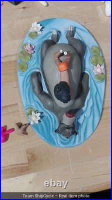 DEFECTIVE WDCC Disney Jungle Book Jungle Harmony Baloo Mowgil G3D