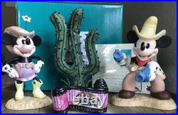 DEFECTIVE WDCC TwoGun Mickey Colorized Limited Edition Set with Box COA G3D