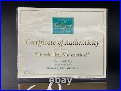 DISNEY CLASSICS WDCC PIRATES OF THE CARIBBEAN PIRATE With PIGS DRINK UP ME'EARTIES