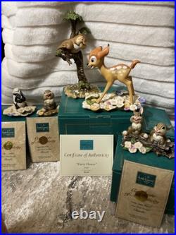 DISNEY's 1992 WDCC Bambi Classics Collection 5 Piece Set