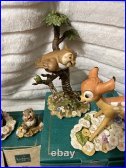 DISNEY's 1992 WDCC Bambi Classics Collection 5 Piece Set