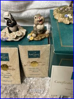 DISNEY's 1992 WDCC Bambi Classics Collection 5 Piece Set