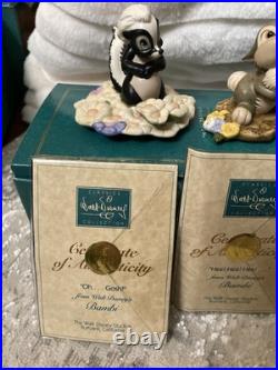 DISNEY's 1992 WDCC Bambi Classics Collection 5 Piece Set
