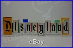 DISNEYLAND Die Cut STEEL enamel Sign -Walt Disney Classic-QUALITY! COLORFUL