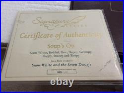 Defective Wdcc Walt Disney Classics Soups On Snow White 7 Dwarfs For Sha G3d