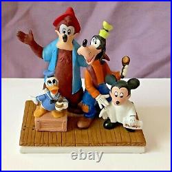 Disney BARBERSHOP QUARTET Figurine BRER BEAR Donald Duck MICKEY MOUSE & Goofy