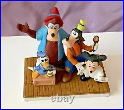 Disney BARBERSHOP QUARTET Figurine BRER BEAR Donald Duck MICKEY MOUSE & Goofy