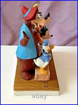 Disney BARBERSHOP QUARTET Figurine BRER BEAR Donald Duck MICKEY MOUSE & Goofy