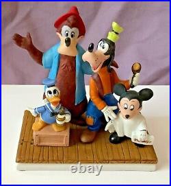 Disney BARBERSHOP QUARTET Figurine BRER BEAR Donald Duck MICKEY MOUSE & Goofy