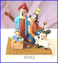 Disney BARBERSHOP QUARTET Figurine BRER BEAR Donald Duck MICKEY MOUSE & Goofy