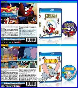 Disney Blu Ray Boxset 11 Classic Films Pinocchio Peter Pan Snow White Alice