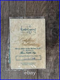 Disney Classics Collection Big Bad Wolf & Three Little Pigs & Titles Scroll NIB