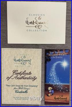 Disney Classics Collection Cinderella They Can't Stop Me From Dreaming COA BOX
