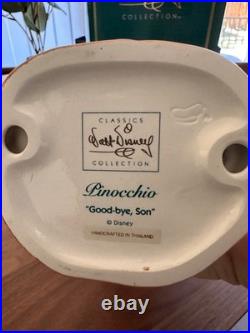 Disney Classics Collection Pinocchio'Good-bye Son' Geppetto Ceramic Figurine