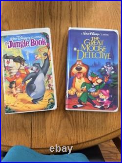 Disney Classics VHS Lot NTSC Walt Disney Home Video Rare Black Diamond Edition