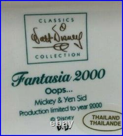 Disney Classics Wdcc Fantasia 2000 Mickey & Yen Sid Oops. Box & Coa Mint