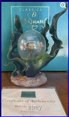 Disney Jiminy Cricket Bubble Trouble Globe Pinocchio's 70th Ann. WithCOA. Rare