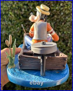 Disney LARGE FISHING FOLLIES GOOFY AND WILBUR IN BOAT boxed L. E. 17/1000 mint