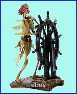 Disney PIRATES OF THE CARIBBEAN HELMSMAN SKELETON It Be Too Late. WDCC Retired