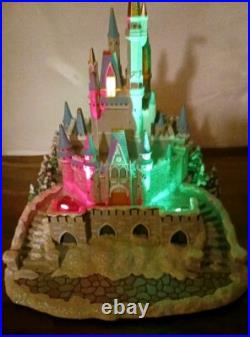 Disney Parks Princess Cinderella's Castle LightUp Christmas Village Figurine 10