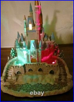 Disney Parks Princess Cinderella's Castle LightUp Christmas Village Figurine 10 Disney Parks Princess Cinderella's Castle LightUp Christmas Village Figurine 10