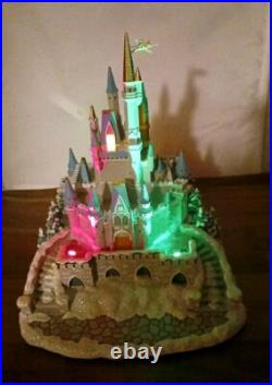 Disney Parks Princess Cinderella's Castle LightUp Christmas Village Figurine 10