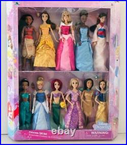 Disney Store 11 Disney Classic Princess 12 Doll Collection Gift Set-Barbie Size