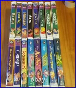Disney VHS Tapes, Black Diamond Classic, Walt Disney Masterpiece Collection