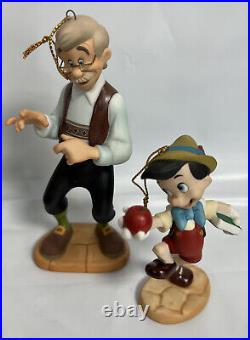 Disney WDCC 6 Piece Ornament Set Pinocchio in Box withCOA