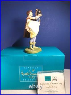 Disney WDCC A FAIRY TALE ENDING Snow White & Prince 4024300 withBox & COA