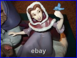 Disney WDCC Beast & Belle She Didn't Shudder at My Paw MIB & COA