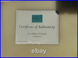 Disney WDCC Creating a Classic Sorcerer Mickey 10th Anniv. Sculpture Box & COA