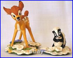 Disney WDCC First Issue BAMBI Sculptures 7 pc. SET with New FIELD MOUSE Boxes, COA