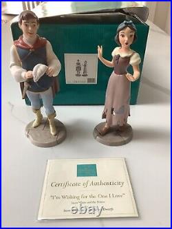 Disney WDCC I'm Wishing For the One I Love Snow White and Prince New Box CoA