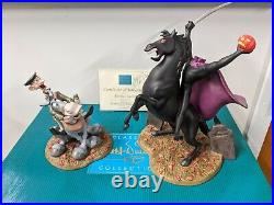 Disney WDCC Ichabod Terrified Teacher & Headless Haunting Horseman Figurine