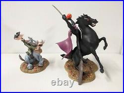 Disney WDCC Ichabod Terrified Teacher & Headless Haunting Horseman Figurine