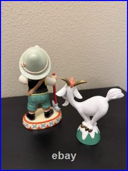 Disney WDCC It's A Small World Switzerland Alpine Climber & Goat Figurines