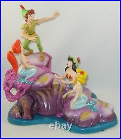 Disney WDCC Peter Pan & Mermaids SPINNING A SPELLBINDING STORY withCOA NO Box