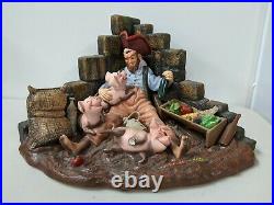 Disney WDCC Pirates of The Caribbean Pirate withPig Drink Up Me Earties Figurine