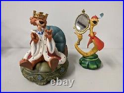 Disney WDCC Robin Hood Preening Prince & Sycophantic Serpent Figurines