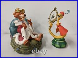 Disney WDCC Robin Hood Preening Prince & Sycophantic Serpent Figurines