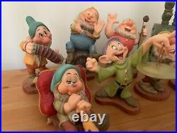 Disney WDCC Snow White Seven Dwarfs Full set 7 Dwarfs and Grumpy's Pipe Organ