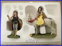 Disney WDCC Snow White on Horse & Prince Charming Figurines Figures Set