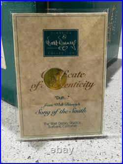 Disney WDCC Song of The South Brer Bear DUH FIGURINE Statue SCULPTURE COA BOX