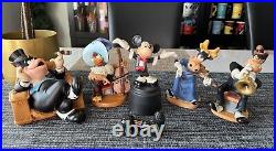 Disney WDCC Symphony Hour 6 Set Mickey Sylvester Clarabelle Horace Clara Scroll