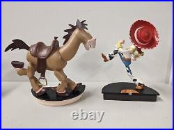 Disney WDCC Toy Story 2 Jessie & Bullseye withRecord Base Figurine Set