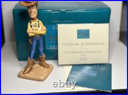 Disney WDCC Toy Story I'M STILL ANDY'S FAVORITE Woody Figurine with Box & COA EUC