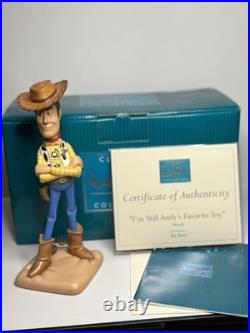 Disney WDCC Toy Story I'M STILL ANDY'S FAVORITE Woody Figurine with Box & COA EUC